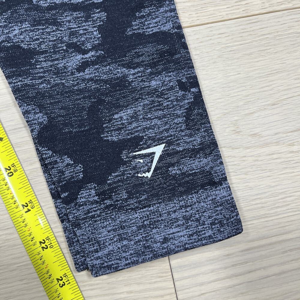 Gymshark Women’s Adapt Camo Seamless Leggings Black Grey - Picture 7 of 10
